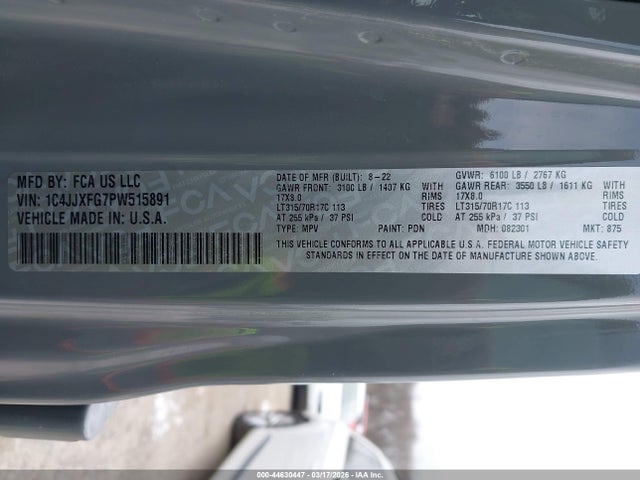 2023 JEEP WRANGLER 1C4JJXFG7PW515891 Photo 8