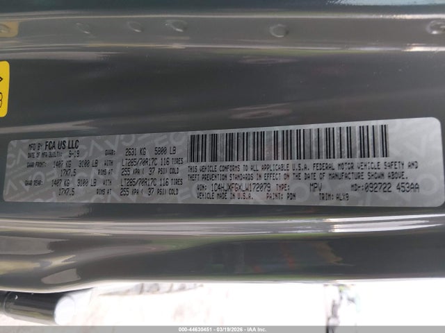 1C4HJXFGXLW172079 Jeep Wrangler Unlimited Rubicon 4x4