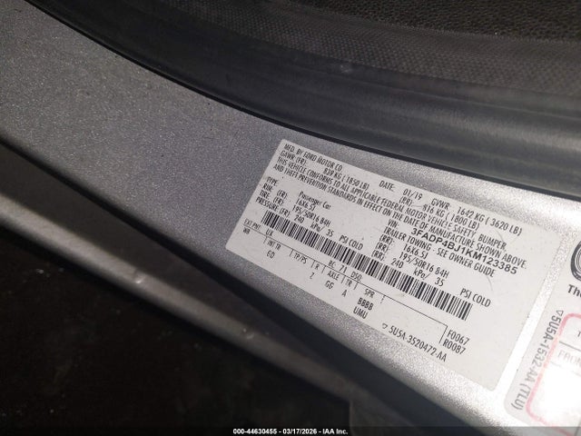 2019 FORD FIESTA 3FADP4BJ1KM123385 Photo 8