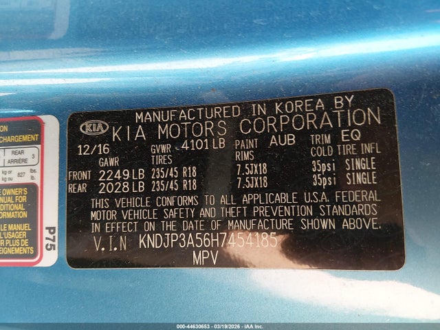 Продаж на аукціоні авто 2017 Kia Soul +, vin: KNDJP3A56H7454185, номер лоту: 44630653