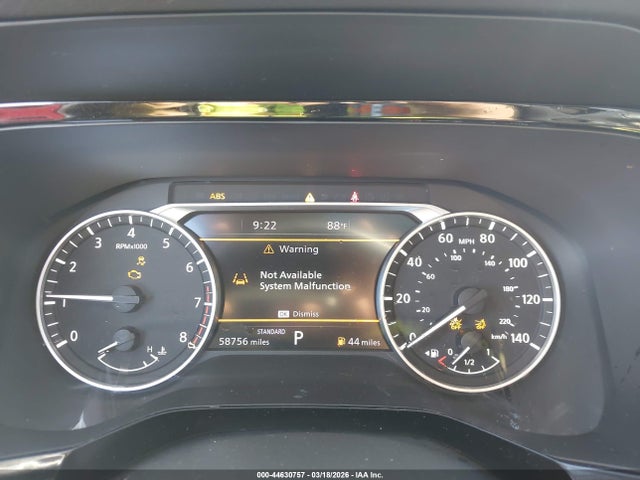 44630757 :رقم المزاد ، 5N1DR3CB5NC201819 vin ، 2022 Nissan Pathfinder Sl 2wd مزاد بيع