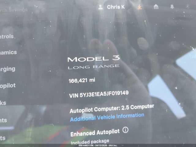 Продаж на аукціоні авто 2018 Tesla Model 3, vin: 5YJ3E1EA5JF019149, номер лоту: 44631196