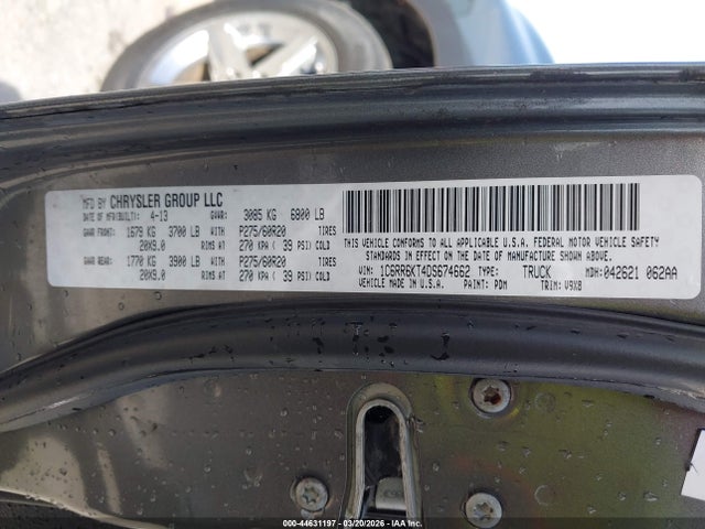 2013 RAM 1500 1C6RR6KT4DS674662 Photo 8