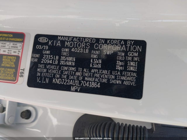 Продажа на аукционе авто 2020 Kia Soul S, vin: KNDJ23AU1L7041864, номер лота: 44631225