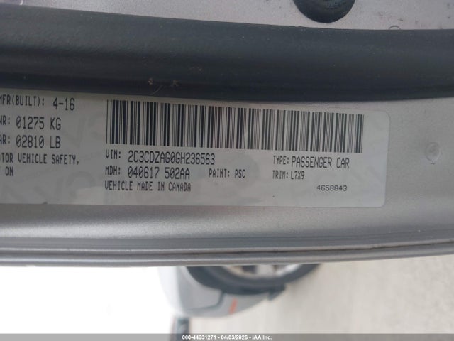 2016 DODGE CHALLENGER 2C3CDZAG0GH236563 Photo 8