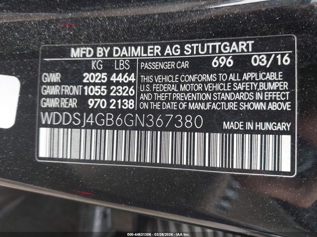 2016 MERCEDES-BENZ CLA 250 WDDSJ4GB6GN367380 Photo 8