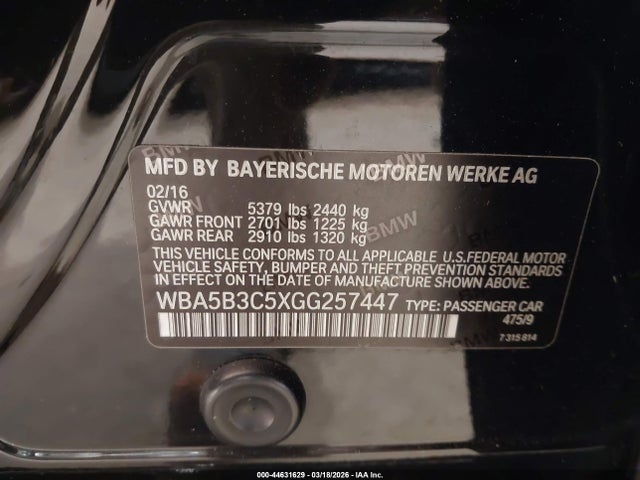 2016 BMW 535I WBA5B3C5XGG257447 Photo 8