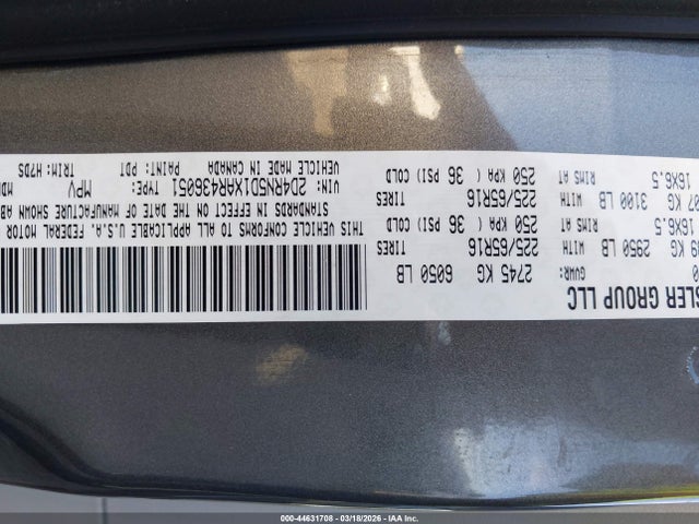Продажа на аукционе авто 2010 Dodge Grand Caravan Sxt, vin: 2D4RN5D1XAR436051, номер лота: 44631708