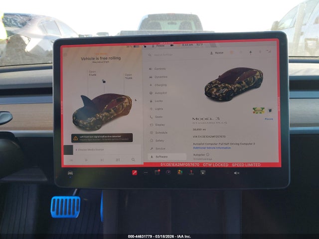 Tesla Model 3 Standard Range Plus Rear-wheel Drive 2021 5YJ3E1EA2MF057670 Image 7
