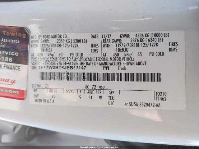 2018 FORD F-250 1FT7W2BT6JEB13147 Photo 8