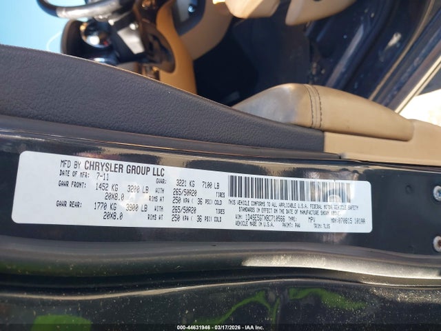 Aukcja sprzedaży 2011 Dodge Durango Citadel, vin: 1D4SE5GTXBC710566, numer aukcji: 44631946
