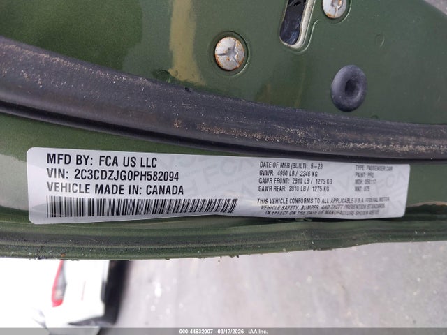 2023 DODGE CHALLENGER 2C3CDZJG0PH582094 Photo 8