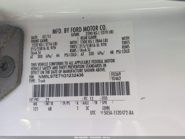 2016 FORD TRANSIT CONNECT NM0LS7E71G1232436 Photo 8