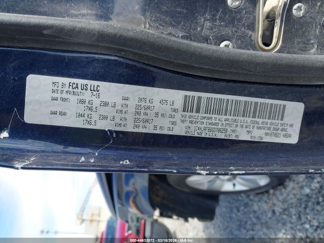 44632072 :رقم المزاد ، 1C4NJRFB6GD786258 vin ، 2016 Jeep Patriot Latitude مزاد بيع