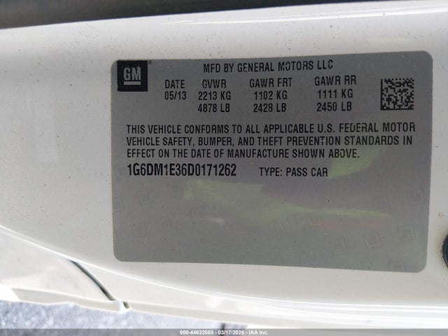 2013 CADILLAC CTS 1G6DM1E36D0171262 Photo 8