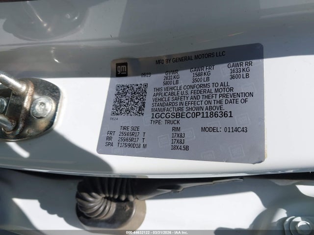 2023 CHEVROLET COLORADO 1GCGSBEC0P1186361 Photo 8