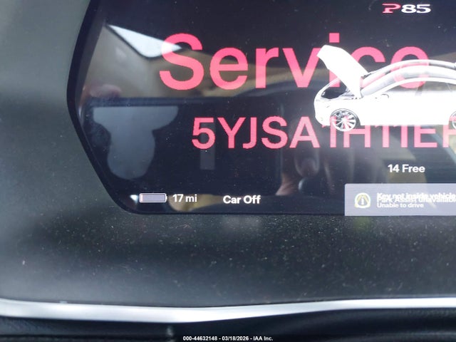 44632148 :رقم المزاد ، 5YJSA1H11EFP56129 vin ، 2014 Tesla Model S P85 مزاد بيع