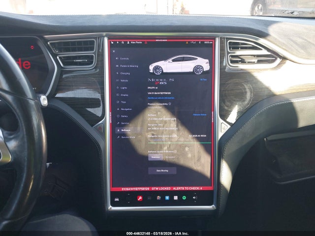 44632148 :رقم المزاد ، 5YJSA1H11EFP56129 vin ، 2014 Tesla Model S P85 مزاد بيع