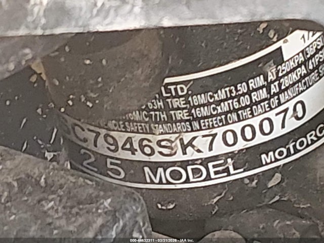 JH2SC7946SK700070 Honda Gl1800 B
