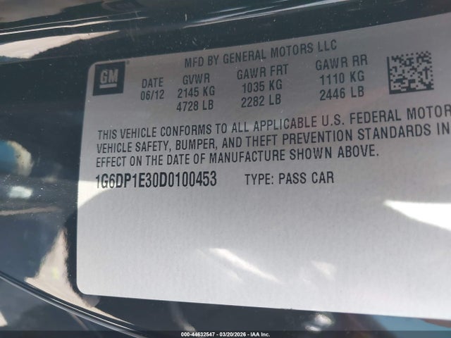 2013 CADILLAC CTS 1G6DP1E30D0100453 Photo 8