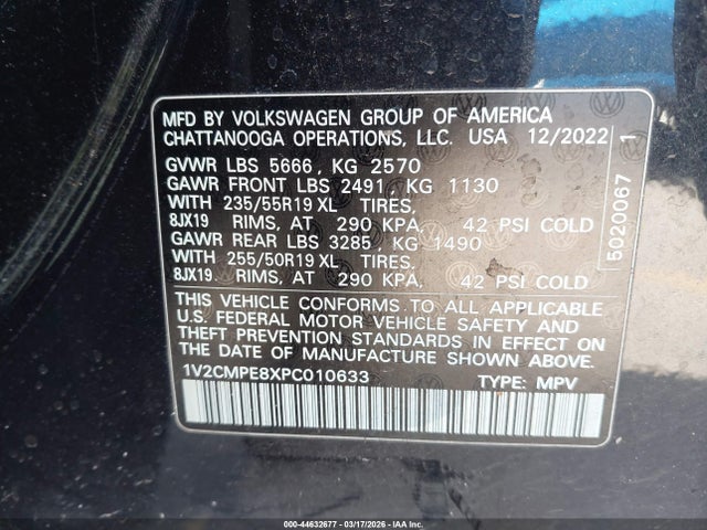 1V2CMPE8XPC010633 Volkswagen ID.4 PRO