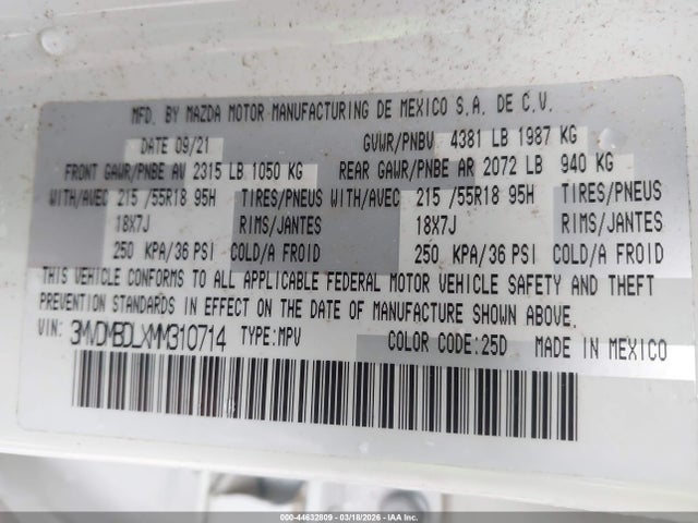 2021 MAZDA CX-30 3MVDMBDLXMM310714 Photo 8