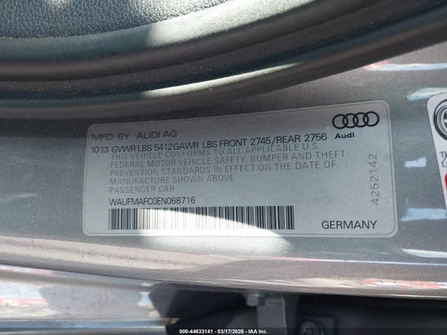 Продажа на аукционе авто 2014 Audi A6 3.0 Tdi Premium Plus, vin: WAUFMAFC0EN068716, номер лота: 44633141