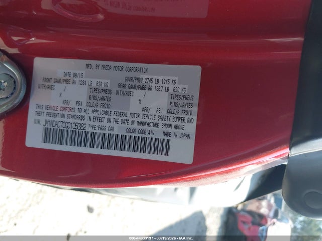 2016 MAZDA MX-5 MIATA JM1NDAC70G0105382 Photo 8