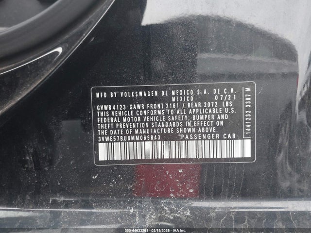 2021 VOLKSWAGEN JETTA 3VWE57BU8MM069843 Photo 8