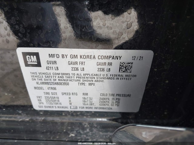 2022 BUICK ENCORE GX KL4MMBS25NB083950 Photo 8