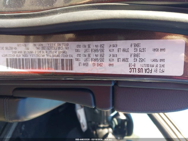1C4RJFBG3JC511266 Jeep Grand Cherokee Limited 4x4