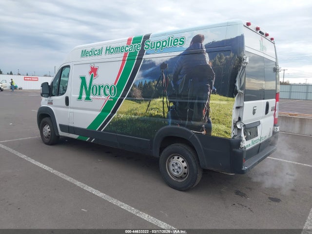 2019 Ram Promaster 2500 High Roof 159 Wb მანქანა იყიდება აუქციონზე, vin: 3C6TRVDG5KE555907, აუქციონის ნომერი: 44633322
