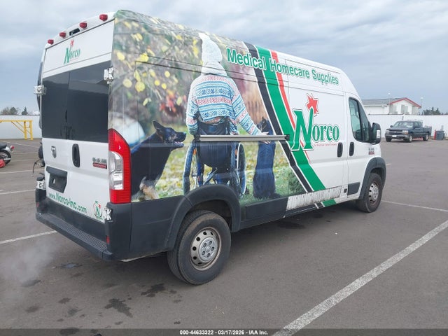 2019 Ram Promaster 2500 High Roof 159 Wb მანქანა იყიდება აუქციონზე, vin: 3C6TRVDG5KE555907, აუქციონის ნომერი: 44633322
