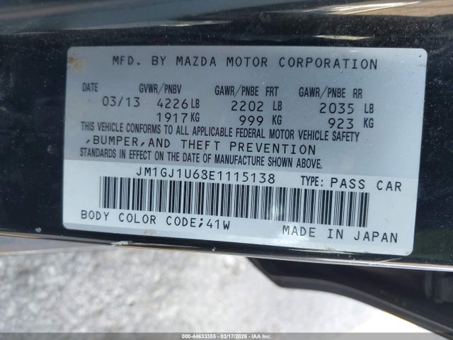 JM1GJ1U68E1115138 Mazda Mazda6 I Sport