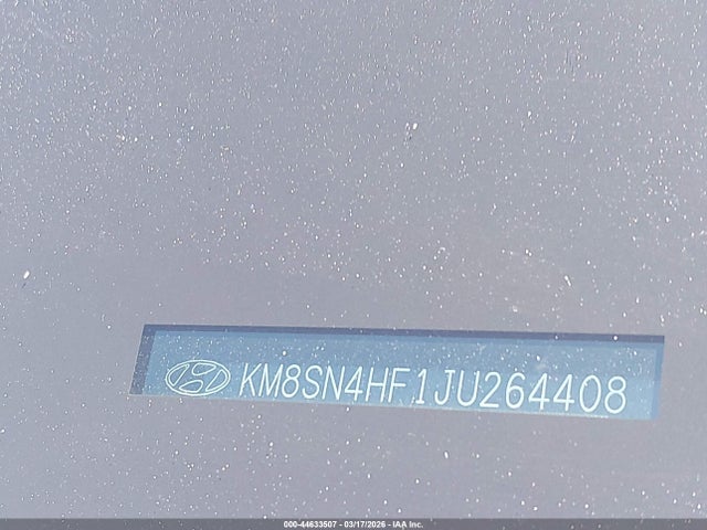 KM8SN4HF1JU264408 Hyundai Santa Fe Se