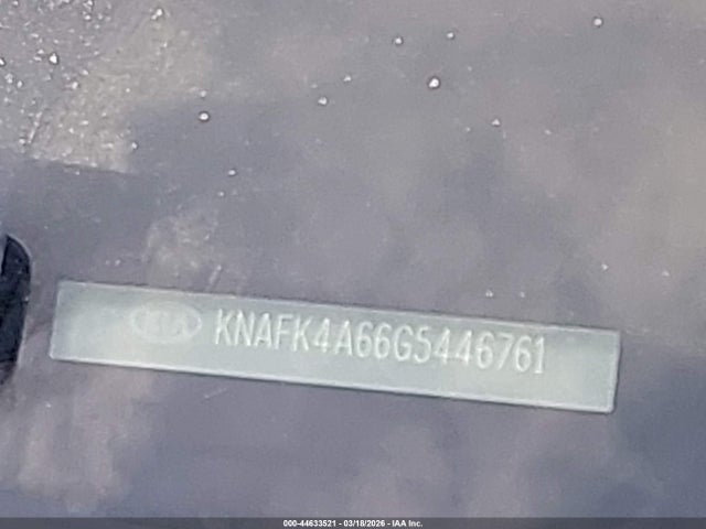 44633521 :رقم المزاد ، KNAFK4A66G5446761 vin ، 2016 Kia Forte Lx مزاد بيع