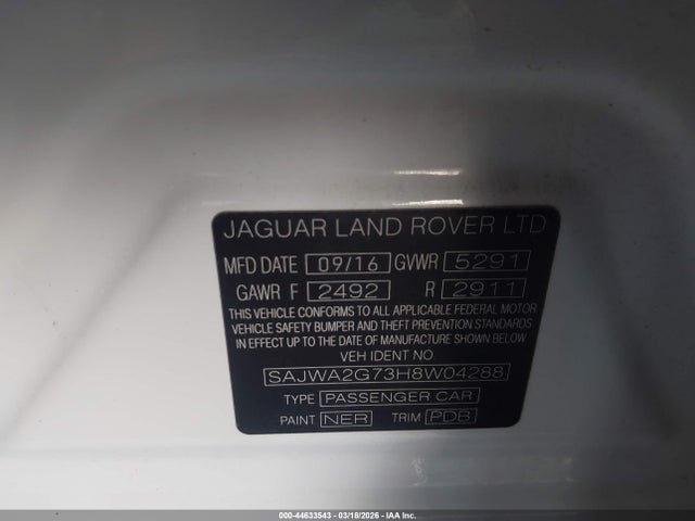 Продаж на аукціоні авто 2017 Jaguar Xj Xjl Portfolio, vin: SAJWA2G73H8W04288, номер лоту: 44633543
