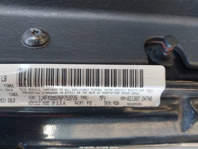 2006 JEEP WRANGLER 1J4FA39S76P753726 Photo 8