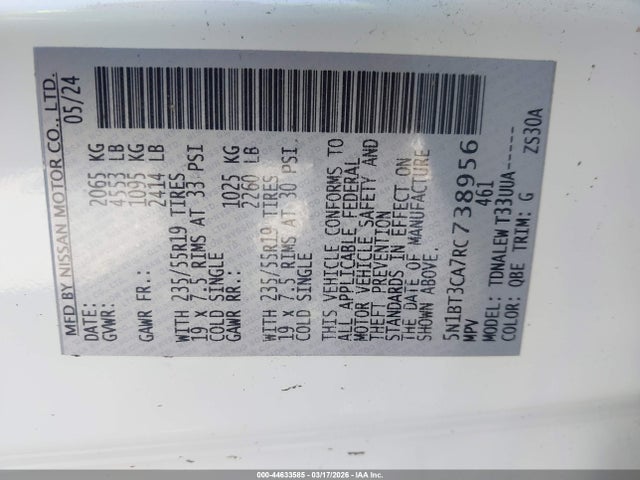 2024 NISSAN ROGUE 5N1BT3CA7RC738956 Photo 8