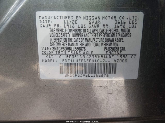 2020 NISSAN KICKS 3N1CP5DV6LL566878 Photo 8
