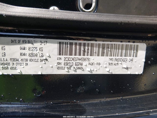 2017 CHRYSLER 300C 2C3CCAEG7HH590791 Photo 8