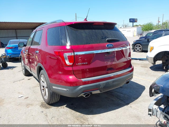 44634010 :رقم المزاد ، 1FM5K7F82KGB16635 vin ، 2019 Ford Explorer Limited مزاد بيع