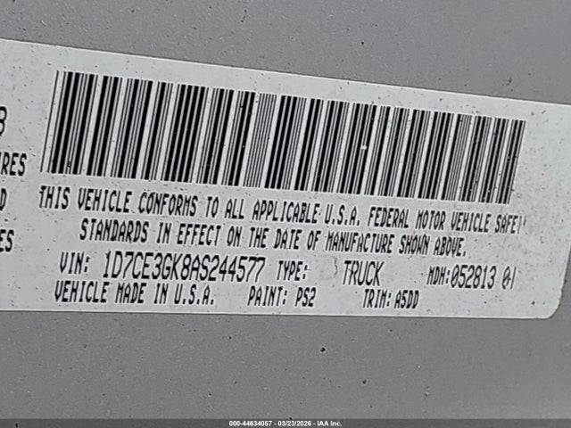 2010 DODGE DAKOTA 1D7CE3GK8AS244577 Photo 8