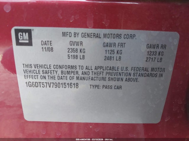 2009 CADILLAC CTS 1G6DT57V790151618 Photo 8