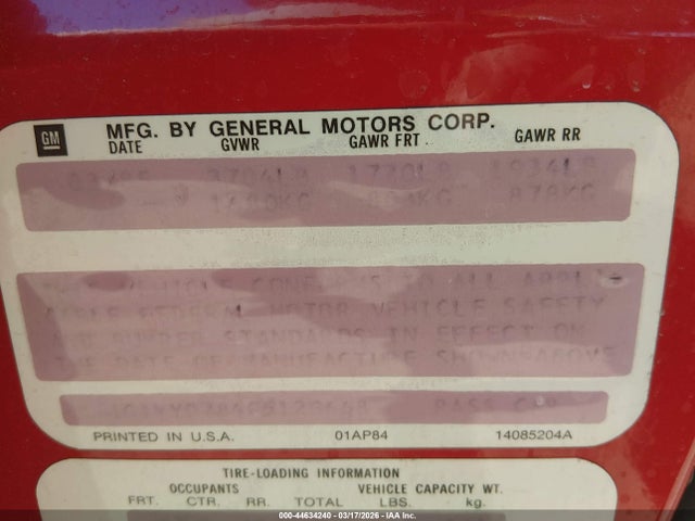 1985 CHEVROLET CORVETTE 1G1YY0784F5120668 Photo 8