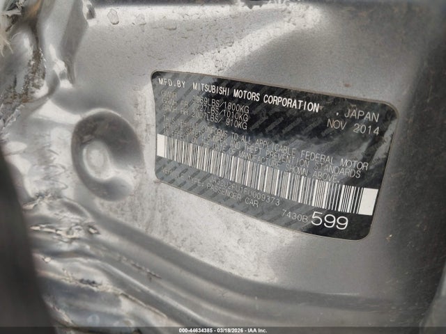 Aukcja sprzedaży 2015 Mitsubishi Lancer Es, vin: JA32U2FU1FU009373, numer aukcji: 44634385