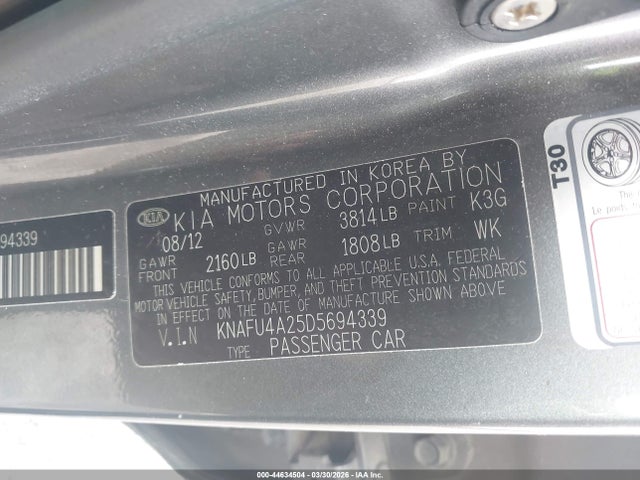 2013 KIA FORTE KNAFU4A25D5694339 Photo 8