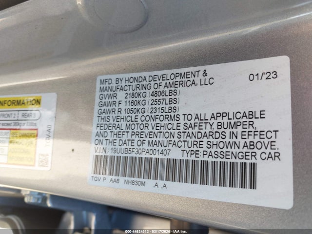2023 ACURA TLX 19UUB5F30PA001407 Photo 8