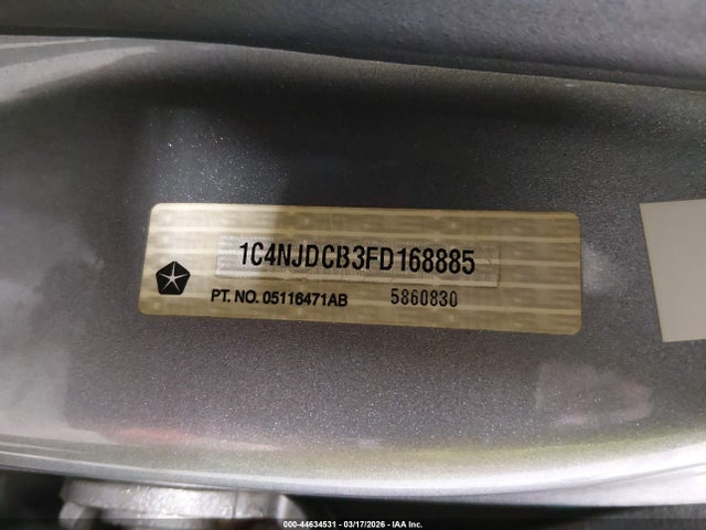 Jeep Compass Limited 2015 1C4NJDCB3FD168885 Image 9