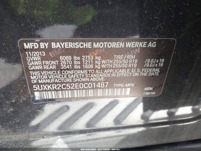 2014 BMW X5 5UXKR2C52E0C01487 Photo 8
